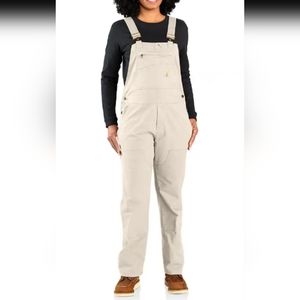 CARHARTT WOMEN'S RUGGED FLEX LOOSE FIT CANVAS BIB OVERALL